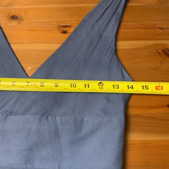 J.Crew Sophia 100% Silk Elegant Blue Sleeveless Dress - Picture 10 of 10